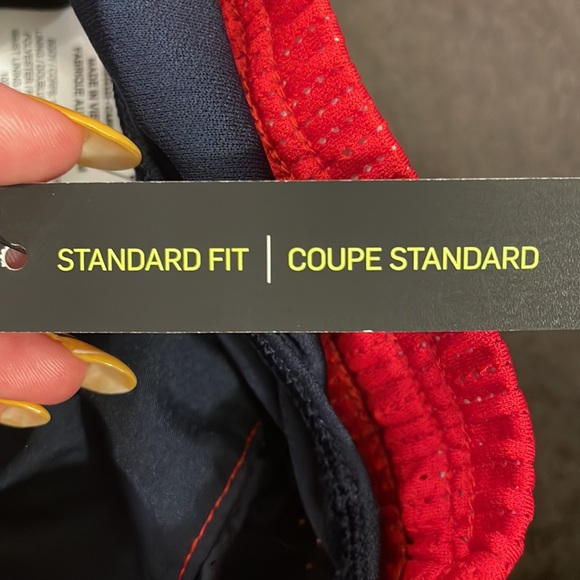 NWT Nike Women's Tempo Printed Lined Running Shorts - Size XS in Navy - Picture 8 of 9